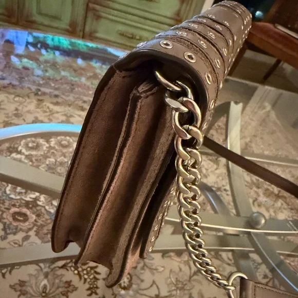 Michael Kors Tan Crossbody Bag with Eyelet Details - Picture 3 of 8